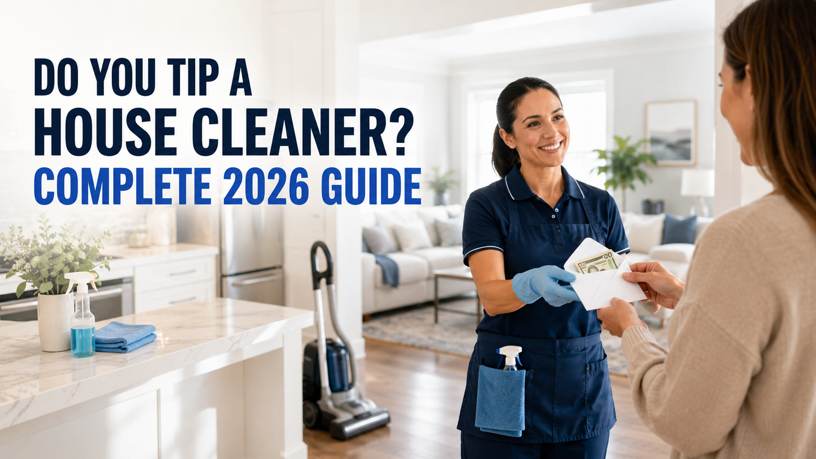 Guide to tipping home cleaning services, including common tipping practices in 2026.