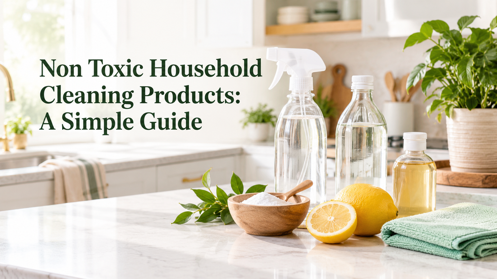 Non-toxic household cleaning products for a safer home