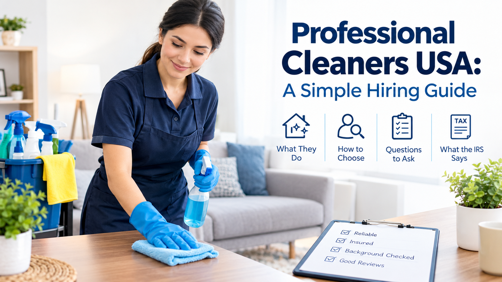 Professional cleaners in the USA helping homeowners maintain clean, fresh, and spotless spaces.